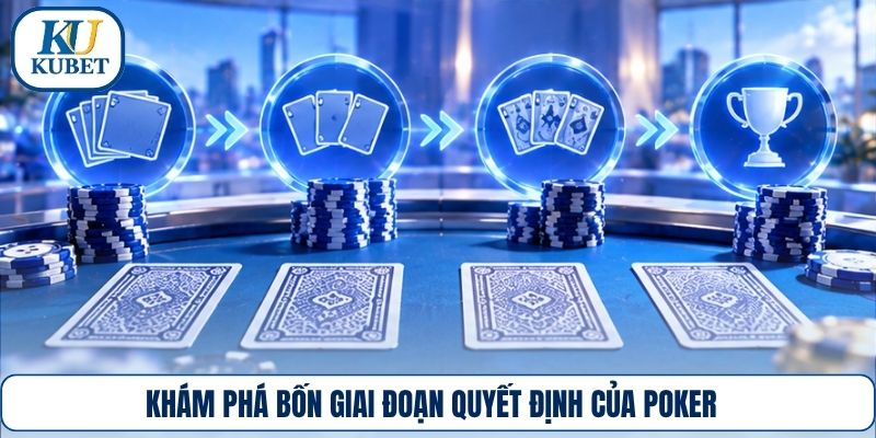 Khám phá bốn giai đoạn quyết định của Poker