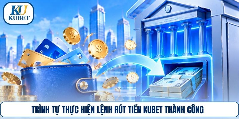 Trình tự thực hiện lệnh rút tiền Kubet thành công